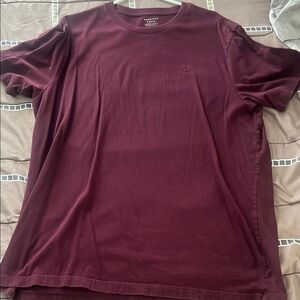 American Eagle Outfitters Burgundy Super Soft Tee